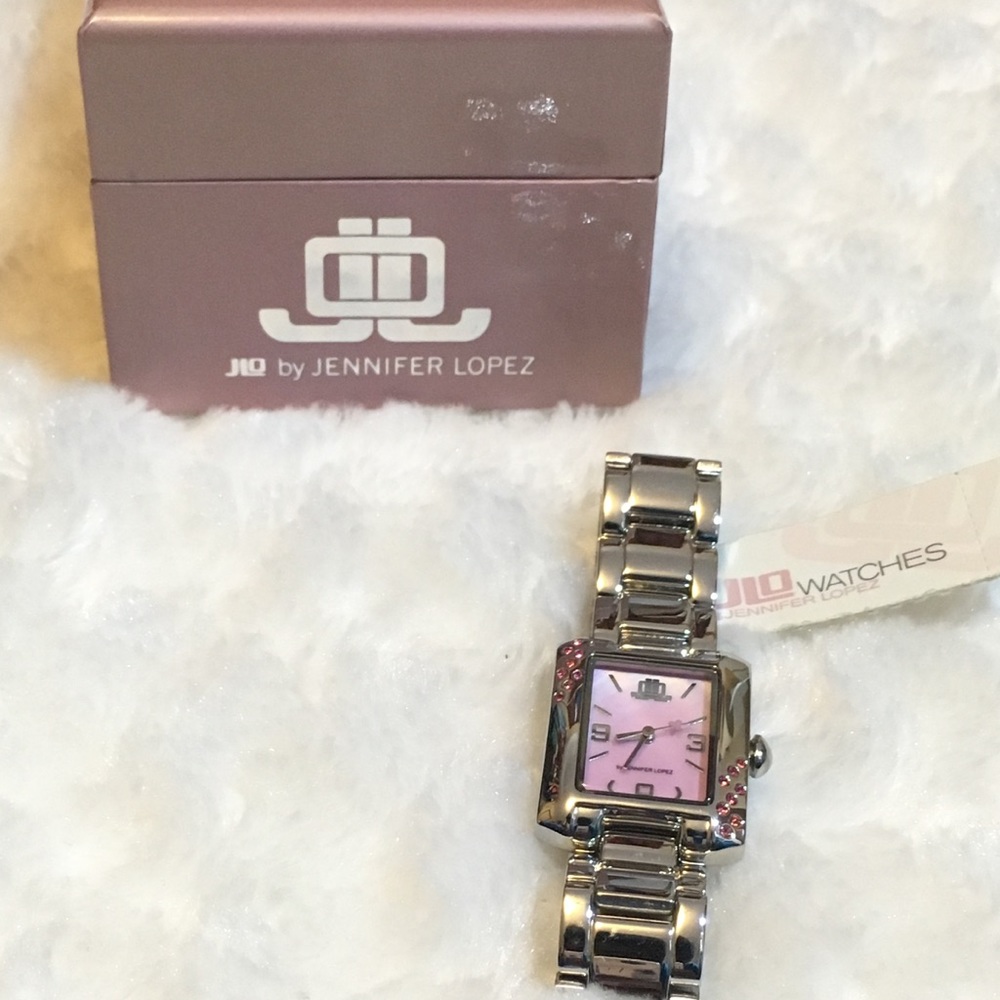 J. Lo Pink Gemstone Watch